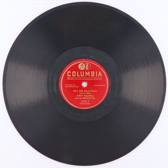 Jerry Mazanec - Hill And Dale Polka / Little Ann 1947 10" 78 rpm Record 12331-F - Picture 2 of 16